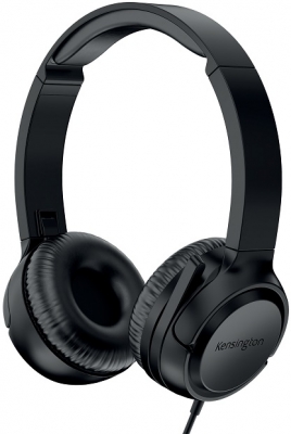 Casti Kensington EQ H950 On-Ear, reglabile, microfon cu anulare sunet inclus, cu fir 180 cm, conexiune duala USB-C/USB-A, negru